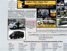 Tablet Screenshot of gopherstatetaxi.com